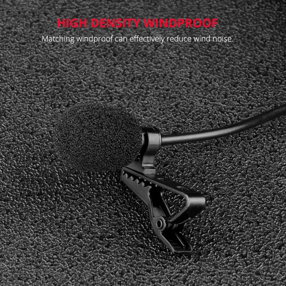 YELANGU MY3 Type - C Interface Live Broadcast Interview Mobile Phone Double Clip Lavalier Microphone, Length: 2.5m, MY3 - laboratorydeal