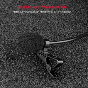 YELANGU MY3 Type - C Interface Live Broadcast Interview Mobile Phone Double Clip Lavalier Microphone, Length: 2.5m, MY3 - laboratorydeal