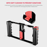YELANGU PC02A Vlogging Live Broadcast Plastic Cage Video Rig Filmmaking Stabilizer Bracket for iPhone, Galaxy, Huawei, Xiaomi, HTC, LG, Google, and Other Smartphones, PC02A