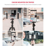 YELANGU PC02A Vlogging Live Broadcast Plastic Cage Video Rig Filmmaking Stabilizer Bracket for iPhone, Galaxy, Huawei, Xiaomi, HTC, LG, Google, and Other Smartphones, PC02A