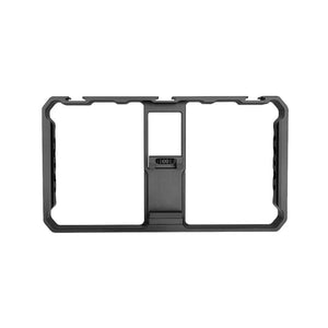 YELANGU PC06 YLG0909A Vlogging Live Broadcast Smartphone Metal Cage Video Rig Filmmaking Recording Handle Stabilizer Bracket for iPhone, Galaxy, Huawei, Xiaomi, HTC, LG, Google, and Other Smartphones, YLG0909A - laboratorydeal