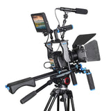 YELANGU YLG1401A Double Back Pole Professional Condenser Shotgun Microphone for DSLR & DV Camcorder
