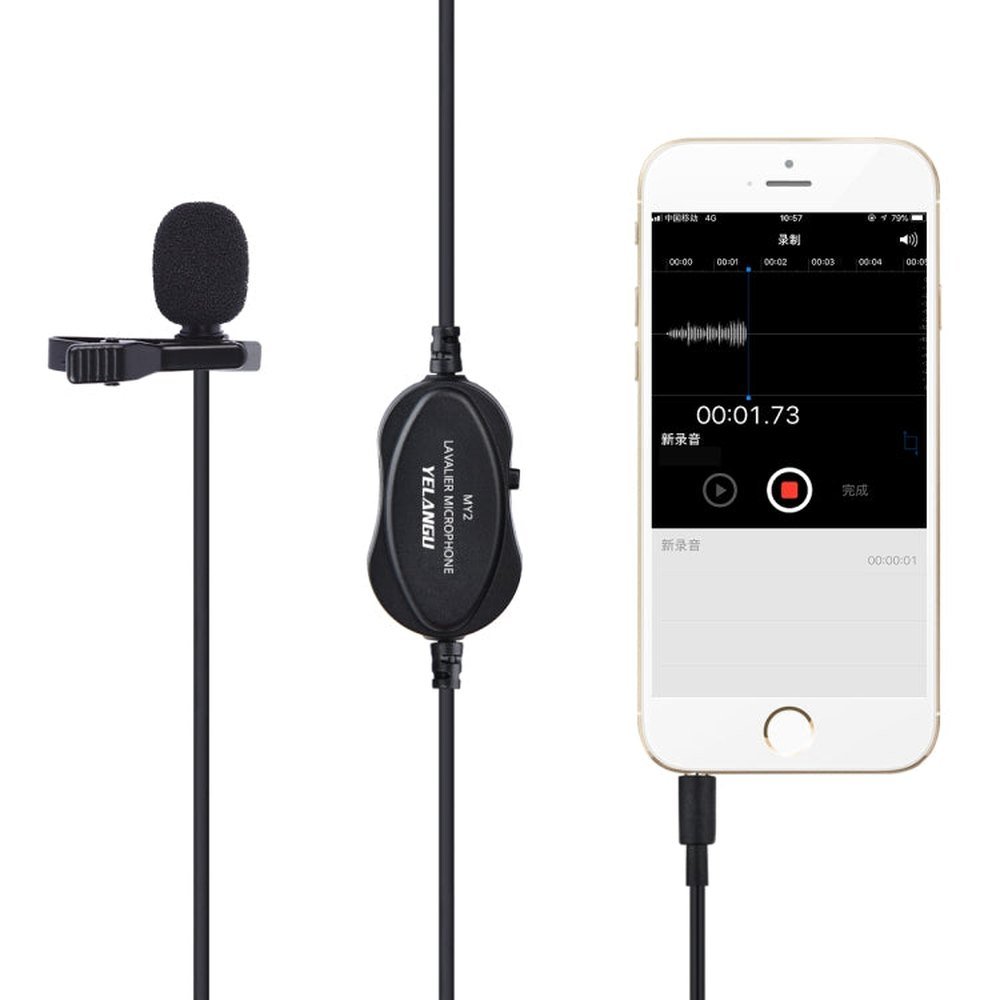 YELANGU YLG9926B MY2 Mini Lavalier Microphone for Mobile Phones / Tablets / Digital Cameras - laboratorydeal