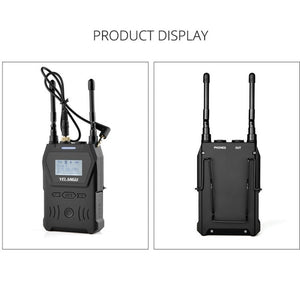 YELANGU YLG9929B MX4 Dual - Channel 100CH UHF Wireless Microphone System with 2 Transmitters and Receiver for DSLR Cameras and Video Cameras, YLG9929B - laboratorydeal