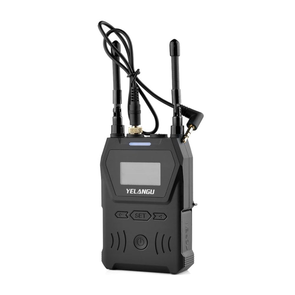 YELANGU YLG9929B MX4 Dual - Channel 100CH UHF Wireless Microphone System with 2 Transmitters and Receiver for DSLR Cameras and Video Cameras, YLG9929B - laboratorydeal