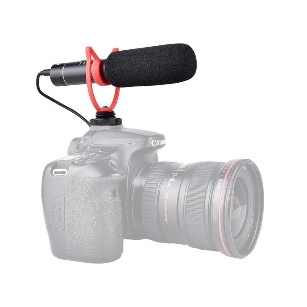 YELANGU YLG9930B MIC05 Professional Interview Condenser Video Shotgun Microphone with 3.5mm Audio Cable for DSLR & DV Camcorder - laboratorydeal