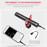 YELANGU YLG9930B MIC05 Professional Interview Condenser Video Shotgun Microphone with 3.5mm Audio Cable for DSLR & DV Camcorder