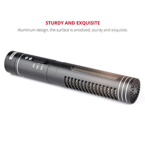 YELANGU YLG9930B MIC05 Professional Interview Condenser Video Shotgun Microphone with 3.5mm Audio Cable for DSLR & DV Camcorder - laboratorydeal