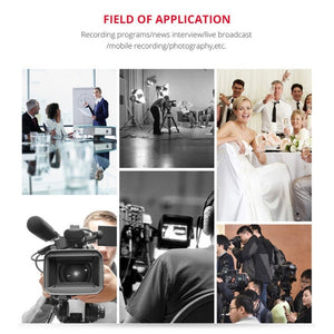 YELANGU YLG9930B MIC05 Professional Interview Condenser Video Shotgun Microphone with 3.5mm Audio Cable for DSLR & DV Camcorder - laboratorydeal