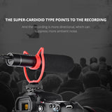 YELANGU YLG9930B MIC05 Professional Interview Condenser Video Shotgun Microphone with 3.5mm Audio Cable for DSLR & DV Camcorder