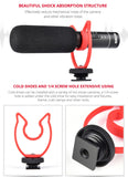 YELANGU YLG9930B MIC05 Professional Interview Condenser Video Shotgun Microphone with 3.5mm Audio Cable for DSLR & DV Camcorder