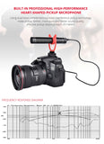 YELANGU YLG9930B MIC05 Professional Interview Condenser Video Shotgun Microphone with 3.5mm Audio Cable for DSLR & DV Camcorder
