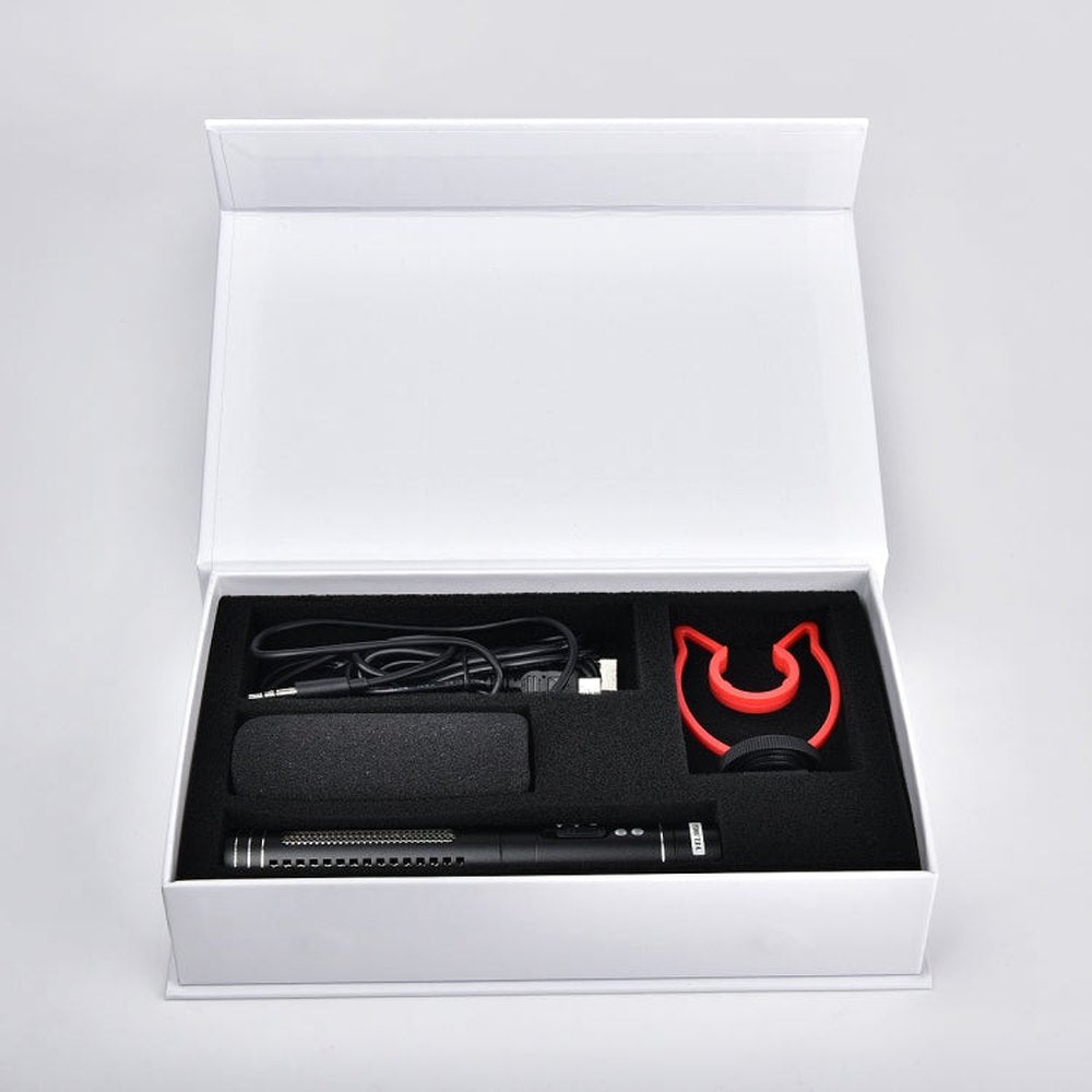 YELANGU YLG9930B MIC05 Professional Interview Condenser Video Shotgun Microphone with 3.5mm Audio Cable for DSLR & DV Camcorder - laboratorydeal