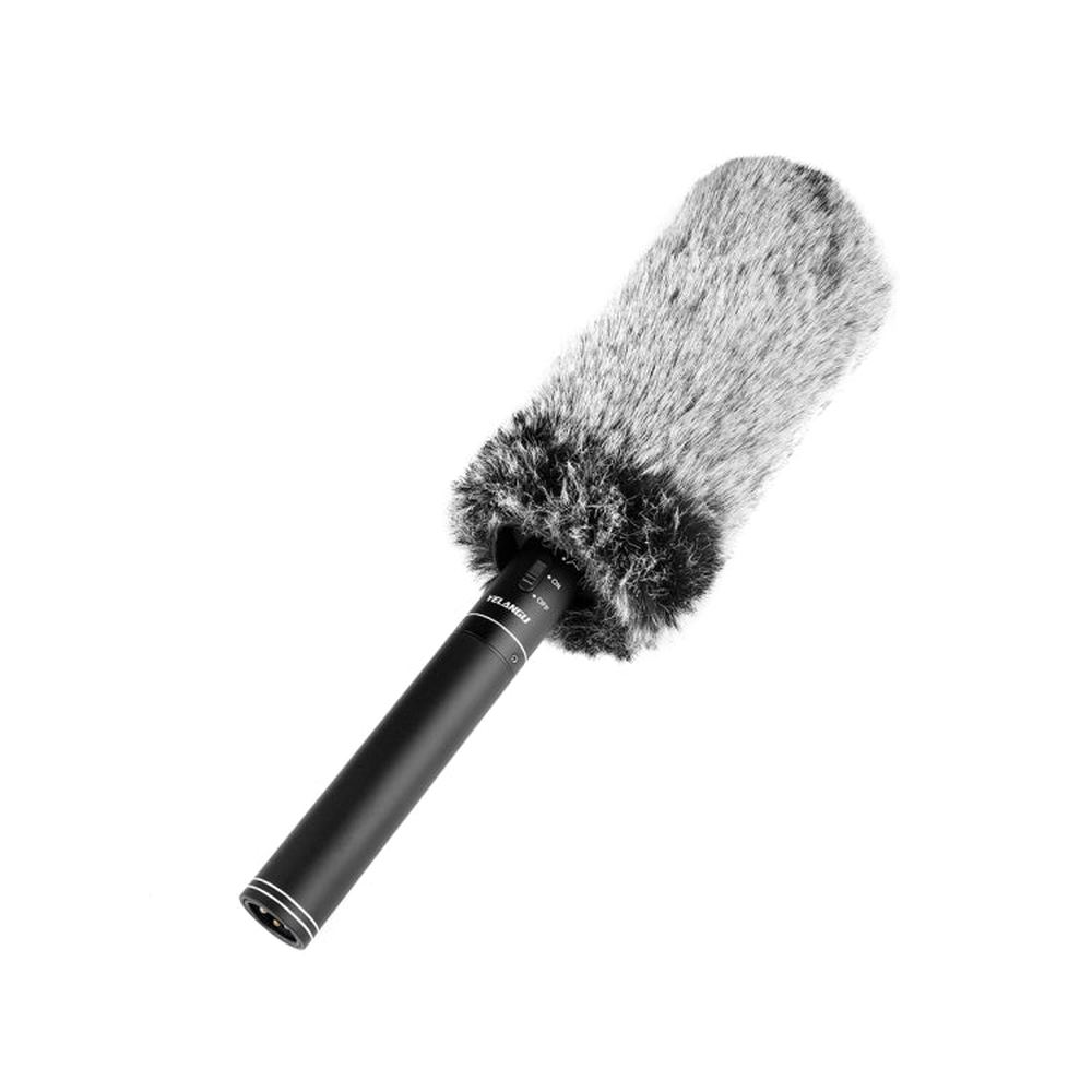 YELANGU YLG9933A MIC07 Professional Interview Condenser Video Shotgun Microphone with 6.5mm Audio Adapter & 3.5mm RXL Audio Cable - laboratorydeal