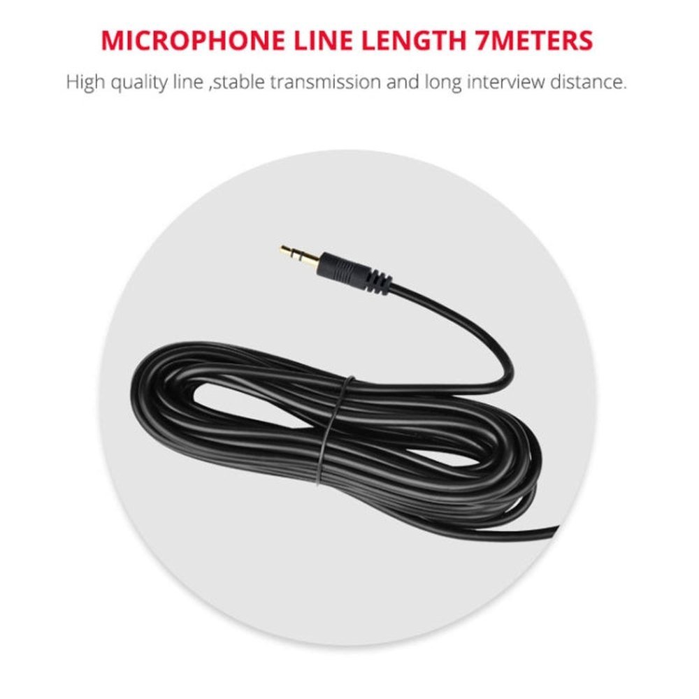 YELANGU YLG9933A MIC07 Professional Interview Condenser Video Shotgun Microphone with 6.5mm Audio Adapter & 3.5mm RXL Audio Cable - laboratorydeal