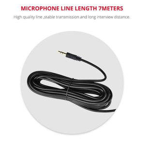 YELANGU YLG9933A MIC07 Professional Interview Condenser Video Shotgun Microphone with 6.5mm Audio Adapter & 3.5mm RXL Audio Cable - laboratorydeal