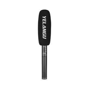YELANGU YLG9933A MIC07 Professional Interview Condenser Video Shotgun Microphone with 6.5mm Audio Adapter & 3.5mm RXL Audio Cable - laboratorydeal