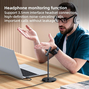 YESIDO KR18 360 Degree Omnidirectional Desktop Noise USB Canceling Microphone, KR18 - laboratorydeal