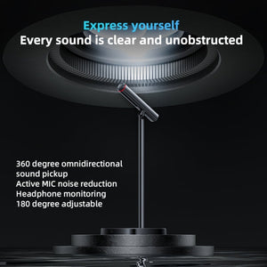 YESIDO KR18 360 Degree Omnidirectional Desktop Noise USB Canceling Microphone, KR18 - laboratorydeal