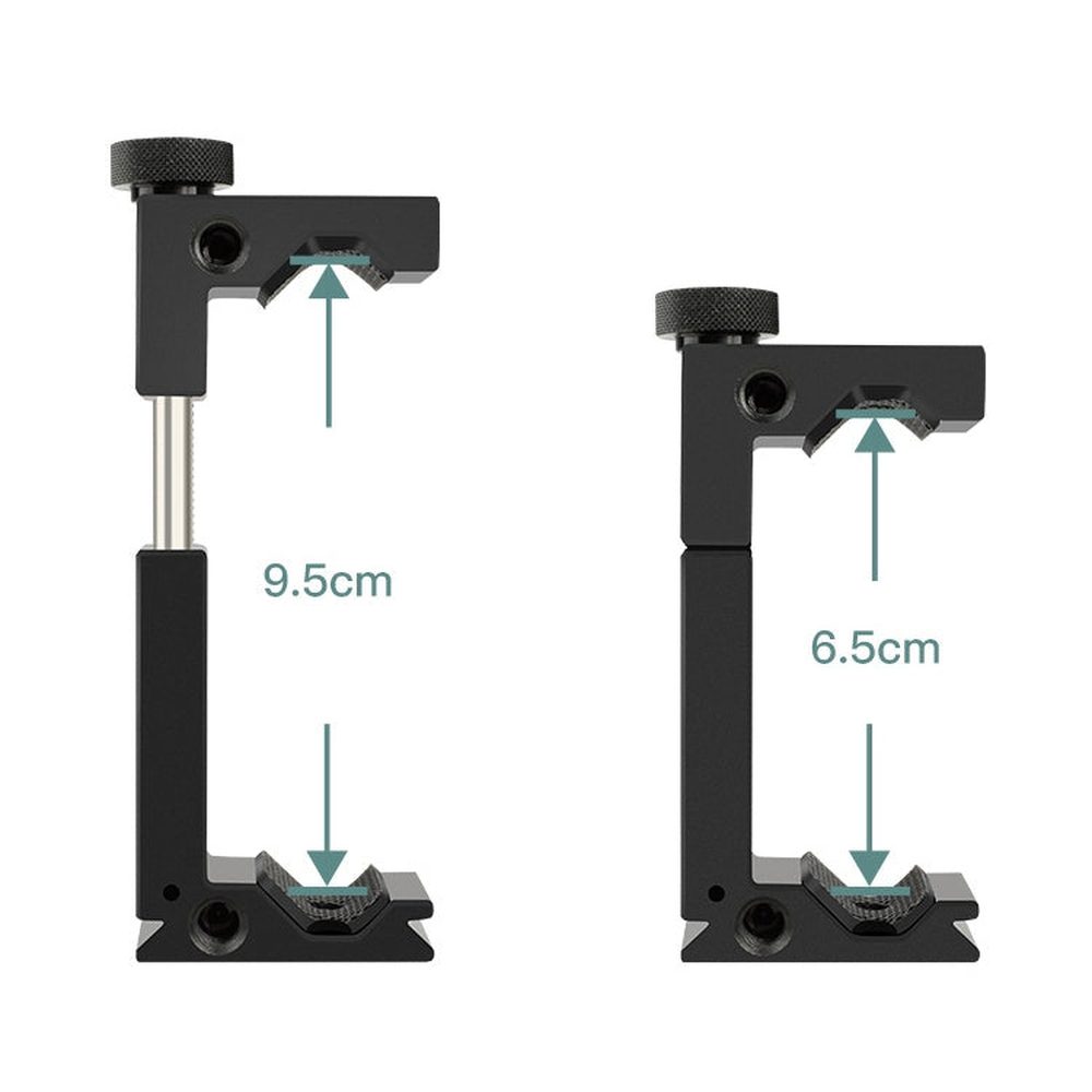 YICHUANG JH - 01 Aluminum Alloy Phone Tripod Clip Holder Clamp Adapter for 65 - 95cm - laboratorydeal