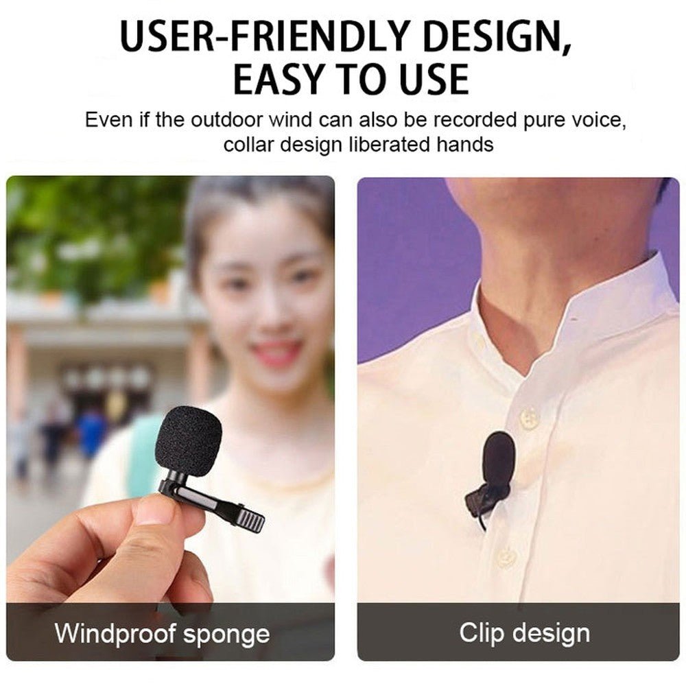 YICHUANG YC - LM10 USB - C / Type - C Intelligent Noise Reduction Condenser Lavalier Microphone, Cable Length: 1.5m, YC - LM10 - laboratorydeal