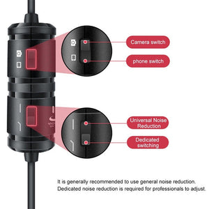 YICHUANG YC - VM20 3.5mm Port Video Recording Omnidirectional Lavalier Microphone, Cable Length: 6m, YC - VM20 - laboratorydeal