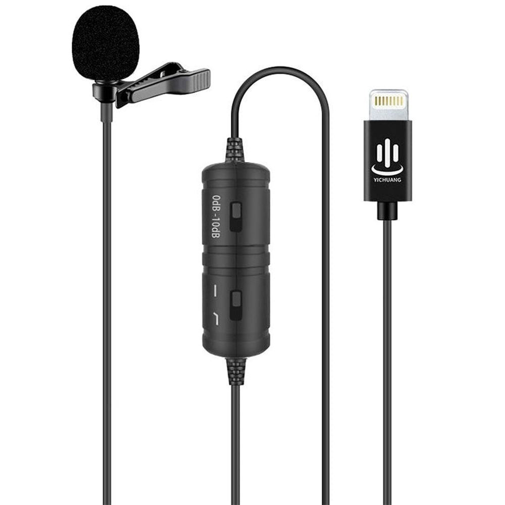 YICHUANG YC - VM40 8 Pin Port Dual Modes Lavalier Recording Microphone, Cable Length: 6m, YC - VM40 - laboratorydeal