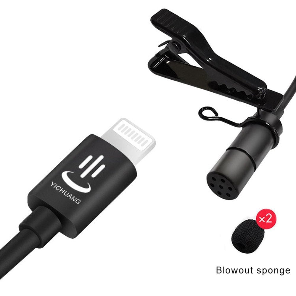 YICHUANG YC - VM40 8 Pin Port Dual Modes Lavalier Recording Microphone, Cable Length: 6m, YC - VM40 - laboratorydeal
