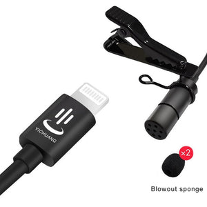 YICHUANG YC - VM40 8 Pin Port Dual Modes Lavalier Recording Microphone, Cable Length: 6m, YC - VM40 - laboratorydeal