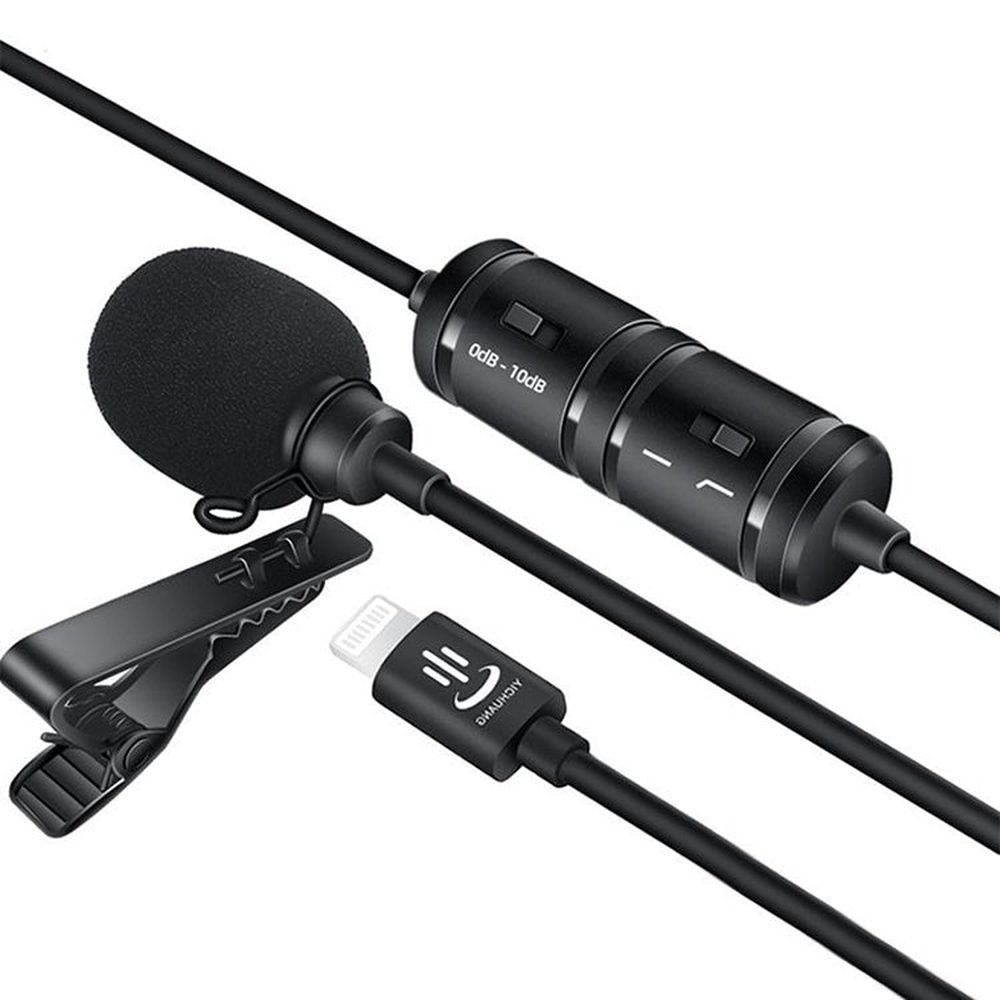 YICHUANG YC - VM40 8 Pin Port Dual Modes Lavalier Recording Microphone, Cable Length: 6m, YC - VM40 - laboratorydeal