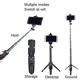 YUNTENG Mobile Phone Selfie Rod Tripod With Bluetooth Remote Control, 9928 Black, 9928N Black