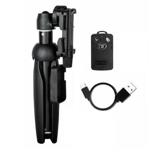 YUNTENG Mobile Phone Selfie Rod Tripod With Bluetooth Remote Control, 9928 Black, 9928N Black - laboratorydeal