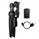 YUNTENG Mobile Phone Selfie Rod Tripod With Bluetooth Remote Control, 9928 Black, 9928N Black