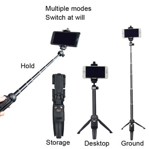 YUNTENG Mobile Phone Selfie Rod Tripod With Bluetooth Remote Control, 9928 Black, 9928N Black - laboratorydeal