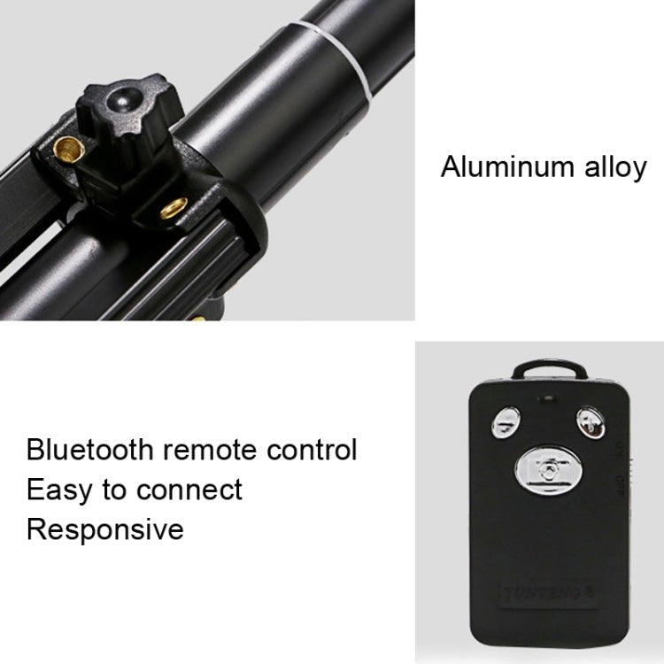 YUNTENG Selfie Stick Tripod Bluetooth Remote Control Camera Stand, 1688 Black, 1688 Pink), 1388 Black - laboratorydeal