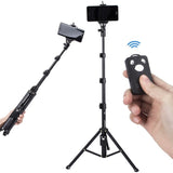 YUNTENG Selfie Stick Tripod Bluetooth Remote Control Camera Stand, 1688 Black, 1688 Pink), 1388 Black