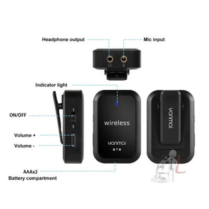 Yanmai BT8 Bluetooth Wireless Microphone - laboratorydeal