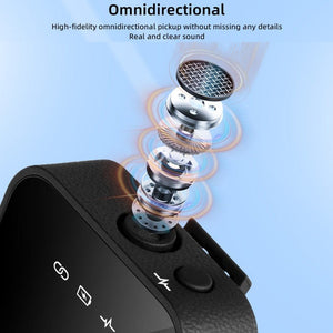 Yanmai GF525 2 in 1 Broadcast 2.4G Wireless Lavalier Microphone Mini Clip - on Mic with LED Display - laboratorydeal