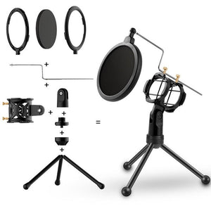 Yanmai PS - 3 Mini Portable Microphone Anti - network Shockproof Desktop Stand - laboratorydeal
