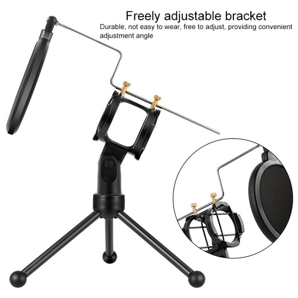 Yanmai PS - 3 Mini Portable Microphone Anti - network Shockproof Desktop Stand - laboratorydeal
