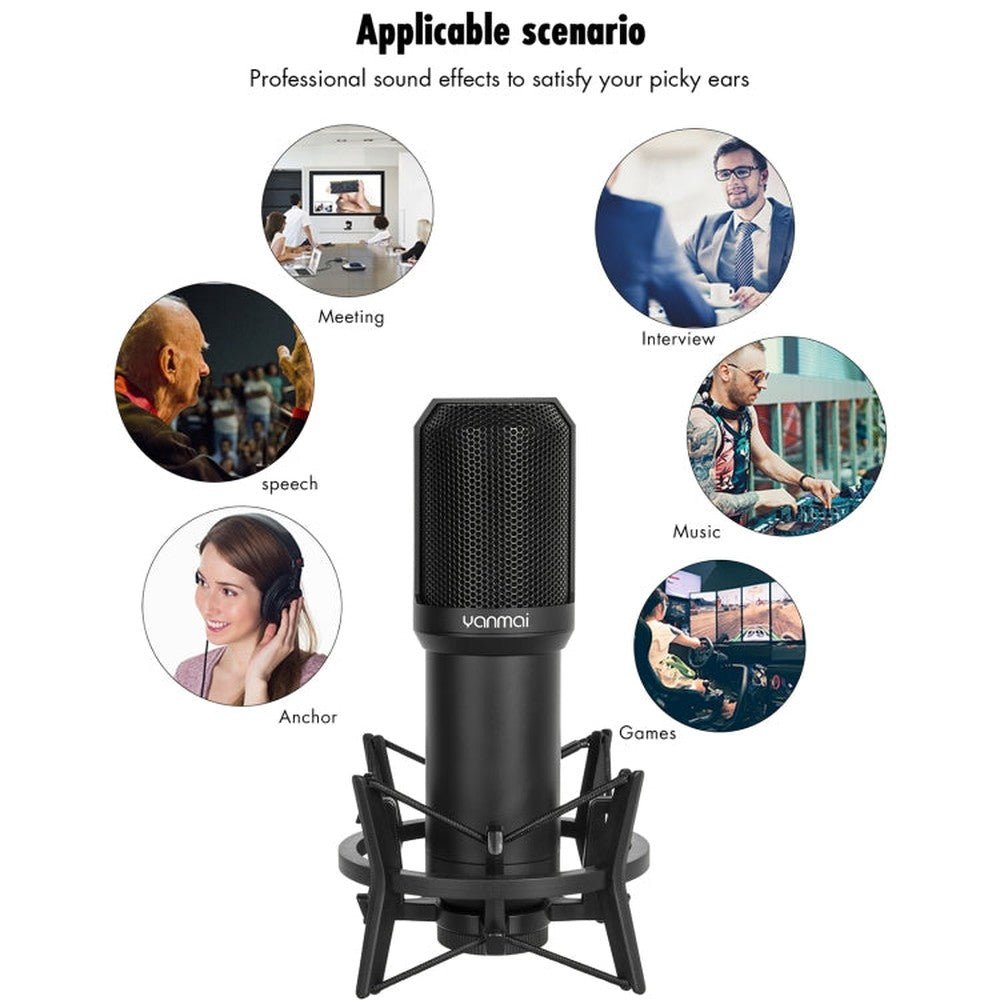 Yanmai Q10 3.5mm Recording Microphone Kit, Q10 - laboratorydeal