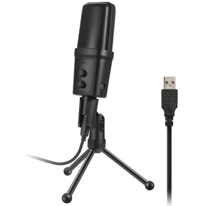 Yanmai SF - 970 Professional Condenser Sound Recording Microphone with Tripod Holder & USB Cable , Cable Length: 1.8m - laboratorydeal