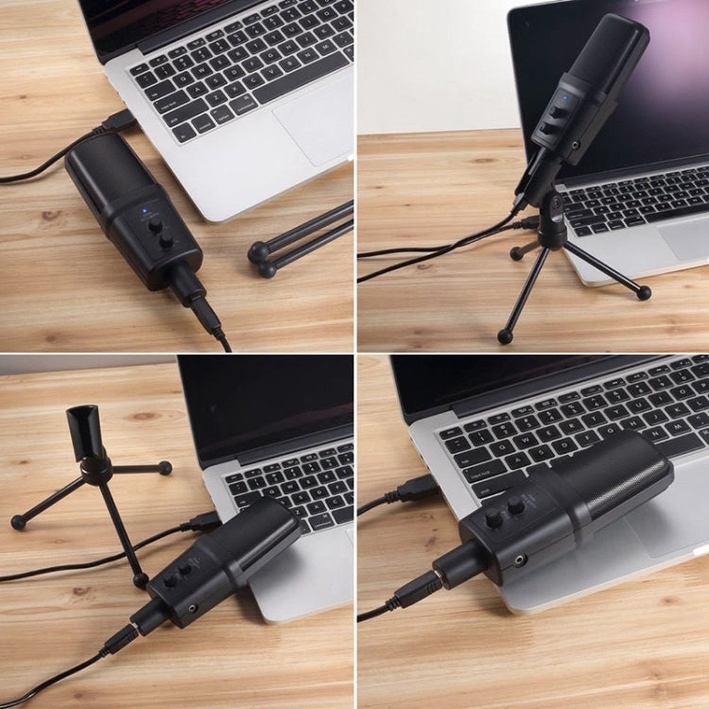 Yanmai SF - 970 Professional Condenser Sound Recording Microphone with Tripod Holder & USB Cable , Cable Length: 1.8m - laboratorydeal