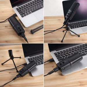 Yanmai SF - 970 Professional Condenser Sound Recording Microphone with Tripod Holder & USB Cable , Cable Length: 1.8m - laboratorydeal