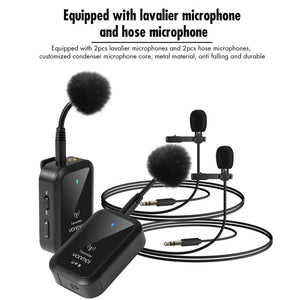 Yanmai UF9 Broadcast Wireless Lavalier Microphone Mini Clip - on Mic - laboratorydeal