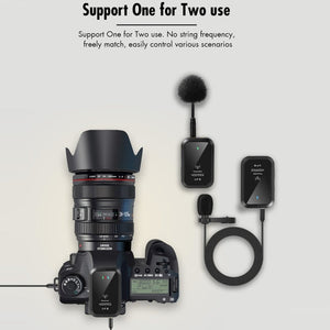 Yanmai UF9 Broadcast Wireless Lavalier Microphone Mini Clip - on Mic - laboratorydeal