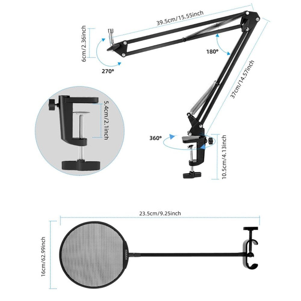 Yanmai X3 USB Recording Microphone Kit, X3 - laboratorydeal
