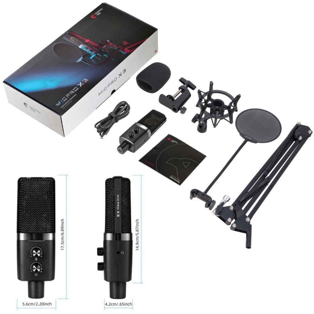 Yanmai X3 USB Recording Microphone Kit, X3 - laboratorydeal
