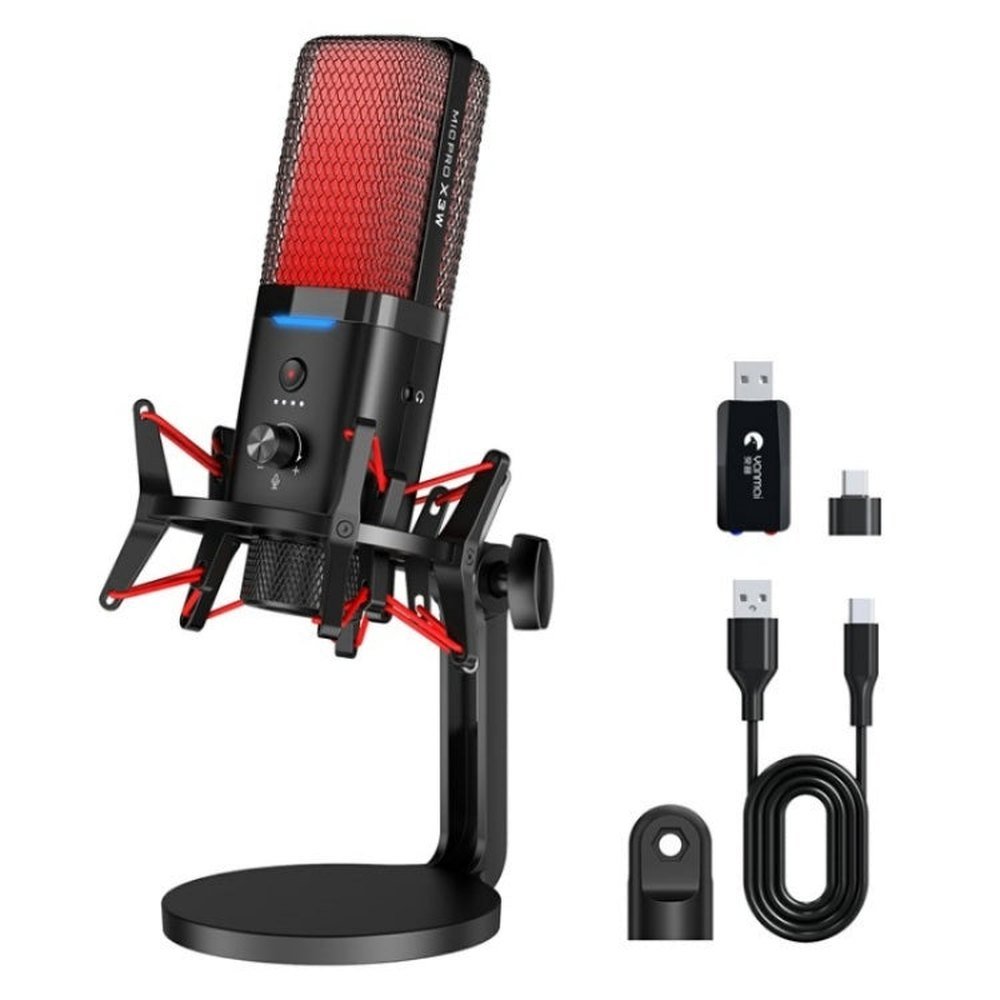Yanmai X3W Wireless / Wired Dual Mode RGB Gaming Noise Reduction Microphone, X3W - laboratorydeal