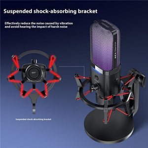 Yanmai X3W Wireless / Wired Dual Mode RGB Gaming Noise Reduction Microphone, X3W - laboratorydeal